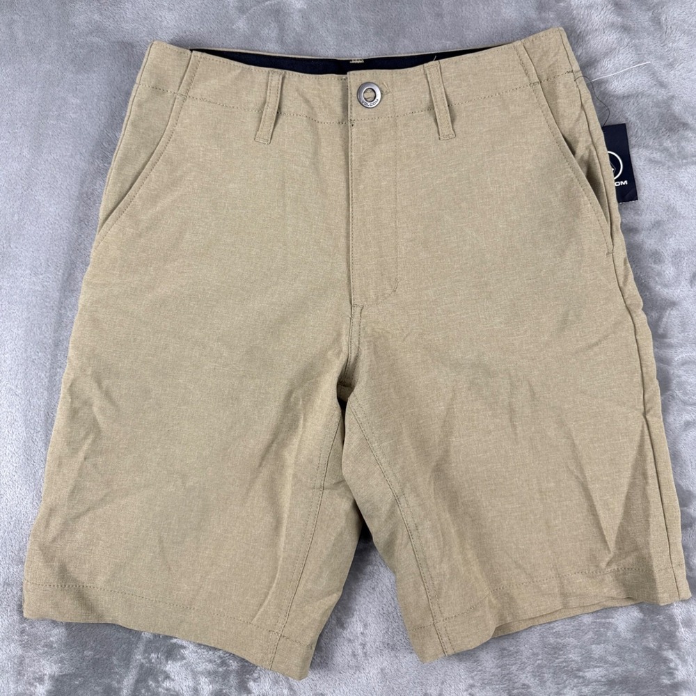 Volcom Kerosene Hybrid Shorts Khaki Mens 26 NWT Stretch Boardshorts